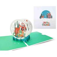 ราคา [Coisíní] Merry Christmas Creative Greeting Card Christmas Deer 3Dการ์ดอวยพรคริสต์มาสWishes Christmas Greeting Cardของขวัญ (45200873812)
