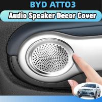 ราคา Byd atto3 2023-2025 ฝาครอบลําโพงเครื่องเสียงรถยนต์ ตกแต่งภายในรถยนต์ วัสดุสแตนเลส สีเงินสีดำ accessories (28500659648)