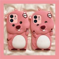 ราคา Pink Little Beaver เหมาะสําหรับ iPhone14/15/16 น่ารักน่ารักสัตว์เลี้ยงเคสโทรศัพท์ Android Full Range 12.28 (41377608225)