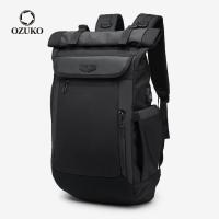 ราคา Ozuko กระเป๋าเป้สะพายหลังแฟชั่นสําหรับผู้ชายใส่แล็ปท็อปกันน้ําเหมาะกับการพกพาเดินทาง (10658396626)
