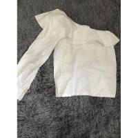 ราคา เสื้อปาดไหล่แขนยาวสีขาวงานป้ายsz.s-m (9615377778)