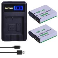 ราคา 2Pcs 1230MAh NP-40 NP40แบตเตอรี่กล้อง LCD USB Charger สำหรับ Casio EX-Z30/Z40/Z50/Z55/Z57/Z750 EX-P505/P600/P700 PM200 (15692847459)