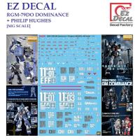 ราคา [EZ DECAL] E08 MG 1/100 RGM-79DO DOMINANCE + PHILIP HUGHES GUNDAM WATER DECAL [MG SCALE] PRE-CUT (41003154863)