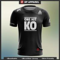 ราคา Ufc 2025 fashion X Reebok One Hit Ko Microfiber Jersey ตัดปกติ (53153525669)