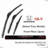 ราคา (เลือกรุ่นของคุณ) ชุดใบปัดน้ําฝน Honda CRV (ด้านหน้า+หลัง 3 ชิ้น) สําหรับ Gen 1/2/3/4/5/6 CR-V Car Window Windshield Wipers Bundle (ประเภทกล้วย+ หลัง) จากภรรยา (27728845022)
