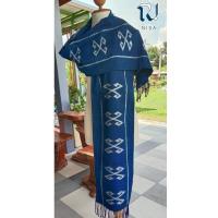 ราคา ผ้าพันคอ ย้อมครามทอมือ (12022431437)