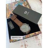 ราคา Tomi T084 นาฬิกาสายหนังน้ำตาลเข้ม หน้าปัดดำ (3657575471)