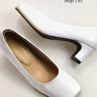 ราคา รองเท้าคัชชูสีขาว คัชชูพยาบาล 2นิ้ว (41458880210)