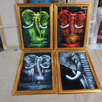 ราคา กรอบรูปภาพมงคล ภาพวาด ภาพช้าง งานวาด ตกแต่งบ้าน ร้านค้า เสริมฮวงจุ้ย ภาพมงคลเรียกทรัพย์ (23352150494)