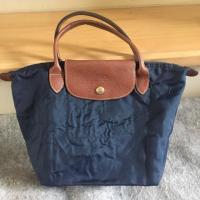 ราคา กระเป๋า longchamp Size S สีกรม น้ำเงิน ของแท้ หูสั้น มือสอง (1576236657)