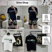 ราคา ชุดกางเกงขาสั้นผู้ชาย Jo Knit สวยมากพร้อมหน้าอกพิมพ์ลายตัวอักษรและกางเกงลายพราง - ชุดผู้ชายฤดูร้อน Jo Knit คุณภาพสูง (42707678696)