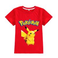 ราคา เสื้อแขนสั้นพิมพ์ลายน้องโปเกมอน สำหรับเด็กชาย ทำจากผ้าฝ้ายแท้ เสื้อยืดคุณภาพดีสำหรับเด็ก (48403682005)