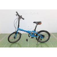 ราคา จักรยานพับได้ญี่ปุ่น - ล้อ 20 นิ้ว - มีเกียร์ - อลูมิเนียม - สีน้ำเงิน [จักรยานมือสอง] (21069056237)