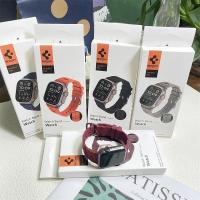ราคา Spigen สายนาฬิกาข้อมือซิลิโคน พร้อมกล่องบรรจุ แบบเปลี่ยน สําหรับ iWatch 45 มม. 41 มม. 44 มม. 40 มม. 49 มม.iWatch Ultra 9 (23462784097)