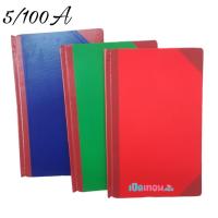 ราคา สมุดบัญชีปกแข็งมุมมัน 5/100A (70 แกรม 100 แผ่น) จำนวน 1 เล่มคละสี (17931074056)