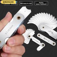 ราคา QINZHUAN ตัวอย่าง R Gauge, R0.3-1.5/R1-7/ R7.5-15/ R15.5-25 สกรู Pitch Radius Gauge, แบบพกพา Arc เครื่องมือวัดสแตนเลสรัศมี Fillet Gage อุตสาหกรรมการวัด (54103480291)