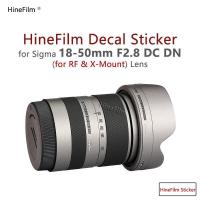 ราคา Hinefilm Skin สําหรับ Sigma 18-50 F2.8 X Mount เลนส์รูปลอกผิวสําหรับ Sigma 18-50 มม.F2.8 DC DN สําหรับ Canon Mount เลนส์สติกเกอร์ 1850 Wrap (43827362907)