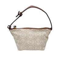 ราคา กระเป๋าถือ Loewe Women Cubi Bag in Anagram Jacquard and Calfskin 062153 ❤️สินค้ามือสอง (29010753725)