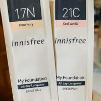ราคา แพ็ค5ซอง ** Innisfree My Foundation all day long wear SPF25 PA++1 ml. (7034284746)