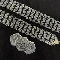 ราคา Vintage jewelry เข็มขัด อีสานชุดล้านนาไทหัวเข็มขัดสีดำ (55502440031)