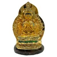 ราคา เจ้าแม่กวนอิม ประทับนั่งปางพันมือ งานกินซิ่นเคลือบทองพรีเมี่ยม (กว้าง4นิ้ว สูง7นิ้ว)ผ่านพิธีปลุกเสกจากวัดมังกร นำเข้าจาก (17322492100)