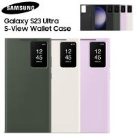 ราคา Original Samsung Smart Clear S-View Wallet Flip Case Cover สําหรับ Samsung Galaxy S23Ultra 5G S23 Ultra 5G ฝาครอบอัจฉริยะ (22572332880)