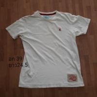 ราคา เสื้อยืดขาว cc-oo cc double o เสื้อยืดมือสอง (21566687989)