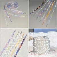 ราคา เชือกผูกรองเท้าผ้าใบ แบบเรืองแสง ไล่โทนสีรุ้ง โฮโลแกรม 80 100 120 ซม. 1 คู่ (19390334362)