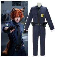 ราคา ชุดคอสตูมคอสเพลย์ Zootopia Nick Wilde Police - ชุดสีน้ําเงินพร้อมรายละเอียดป้าย (44357253183)