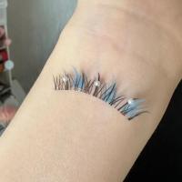 ราคา Pearl Color Lazy Trilogy Devil Style Blue Comic Sandwich Grafting Thin Eyelashes Little Devil (51752974054)