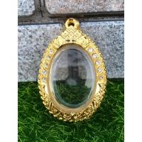 ราคา กรอบทอง กรอบพระ ตลับพระ กรอบไข่เล็ก รูปไข่ ไข่เล็ก กรอบเงินแท้ ชุบทองคำ ฝั่งเพชร ขนาด สูง 3.5 ซม กว้าง 2.4 ซม สวยงาม (7763635307)