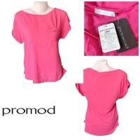 ราคา Promod SA16 เสื้อยืดเเขนสั้น สีชมพู มีกระเป๋า ‼️เซล‼️ #ตำหนิมือ1 (23661568064)