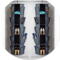 ราคา พื้นที่จัดเก็บ ถุงแขวนกระเป๋าเก็บกระเป๋าผ้าแขวนกระเป๋าแขวนกระเป๋าหมุนแขวนรองเท้าเก็บ360องศาตู้เสื้อผ้าการจัดเก็บ FZVR (41927096991)