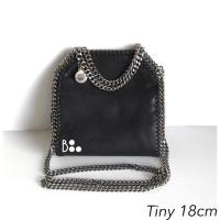 ราคา ของแท้ 1000% New Stella Mccartney tiny 18 cm black (4408373682)
