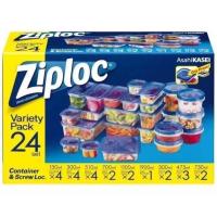 ราคา กล่องพลาสติค Ziploc เก็บอาหาร Ziploc container assorted set 24 คู่ (27153805526)