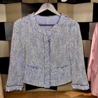 ราคา PREMIUM TWEED/BLUE TWEED BLAZER (26370569062)