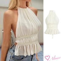 ราคา เสื้อคล้องคอ ผูกหลัง เปิดหลังเปิดไหล่ TH พร้อมส่งจากไทย LIVE (28281732685)