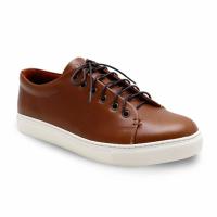 ราคา BROWN STONE TOM’S TENDER LEATHER SNEAKER TOFFEE TAN (479325627)