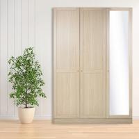ราคา Ghouse Online DELICATO ตู้เสื้อผ้า 3 ประตู 1 บานกระจก รุ่นบอสตัน ขนาด 119x56x179 ซม.สีบีช สินค้าขายดี! (27724724453)