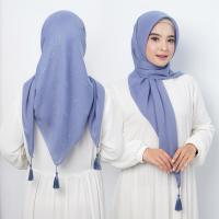 ราคา ใหม่ล่าสุด PARIS TASSEL SWAROVSKI SQUARE WITH STRIPED SEQUINS/PARIS SWAROVSKI SEQUIN HIJAB (51051300533)