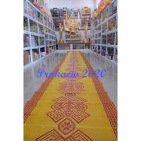 ราคา เสื่อวัดยาว 10 เมตร หน้ากว้าง 95 ซม.สีดำแดง สีเหลืองแดง สีเหลืองแดงลายดอก [ออกบิลเงินสด/ใบกำกับภาษีได้] (10817671197)