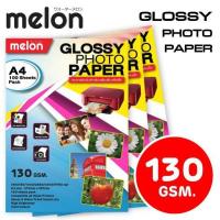 ราคา กระดาษผิวมัน Photo A4 130G (แกรม) Melon Glossy Photo Paper 100 แผ่น/1เพ็ค (2278829145)