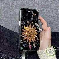 ราคา เคสไอโฟน 13 ดวงอาทิตย์สีทองเย็นพระเจ้าดวงจันทร์ สำหรับ IPhone 16 15 11 14 13 12 Pro Max X 8 7 16 14 15 Plus XR XS Max SE (40224238183)