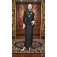 ราคา ชุดไทยจิตรลดา สีเหลือง สีขาว สีดำ S-XXL ชุดไทยแขนกระบอก แขนยาว จิตรลดา พระราชพิธี (6165472020)