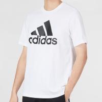 ราคา Adidas เสื้อยืดคอกลมแขนสั้น ออกแบบสำหรับชุดกีฬาลำลอง ระบายอากาศได้ดี สีขาบ (48702302834)