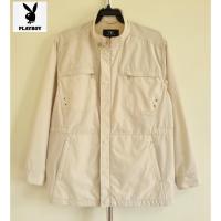 ราคา Playboy เสื้อแจ๊คเก็ต สีเบจ 46 นิ้ว มือสอง (29668693793)