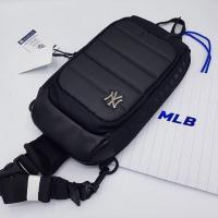 ราคา ส่งฟรีems กระเป๋าคาดอก คาดเอวหนัง สีดำ mlb ของแท้นำเข้าจากเกาหลี (1768670799)