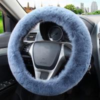 ราคา Universal 36-39cm Car Steering Wheel Cover Winter Fluffy Rabbit Hair Cover For Steering Wheel Heating Hands Car Steering (25752397955)