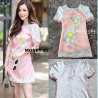 ราคา เดรสไข่ดาว งานป้าย Natnicha มือ 1 ป้ายห้อย ไซส์ S (5715911135)