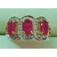 ราคา แหวนทับทิม ล้อมเพชร พลอยสังเคราะห์ (14777234779)